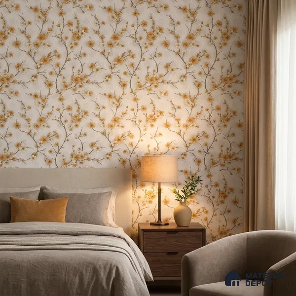 1119 | 10 Meter x 21 Inches Florals Look Wallpaper - 57.37 Sq. Ft. | Minimum 15% wastage during installation