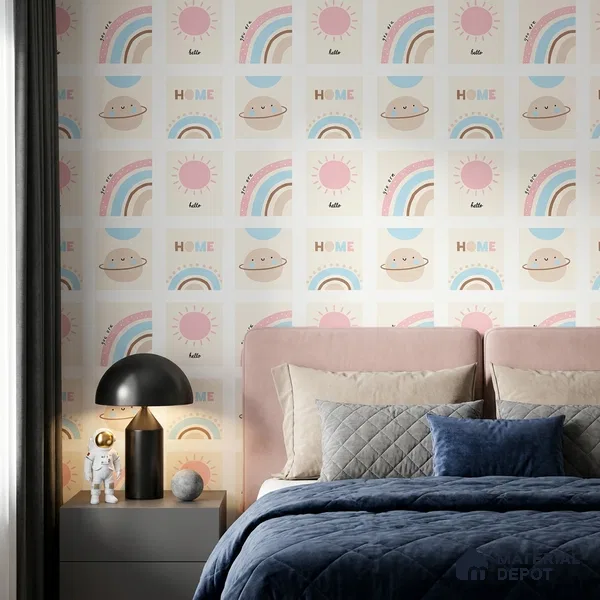 5195-1 | 4 Meter x 42 Inches Patterned Look Wallpaper - 45.94 Sq. Ft. | Minimum 15% wastage during installation