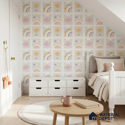 5195-2 | 4 Meter x 42 Inches Abstract Look Wallpaper - 45.94 Sq. Ft. | Minimum 15% wastage during installation