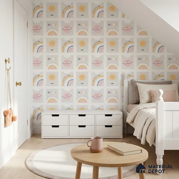 5195-2 | 4 Meter x 42 Inches Abstract Look Wallpaper - 45.94 Sq. Ft. | Minimum 15% wastage during installation