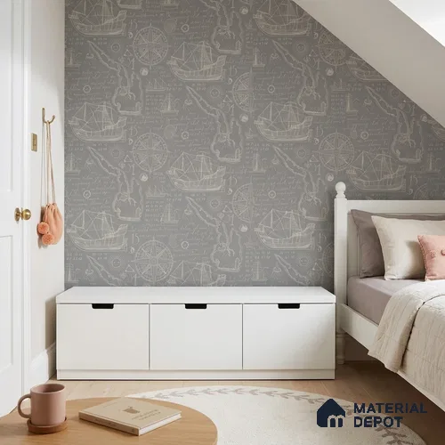 5163-3 | 4 Meter x 42 Inches Patterned Look Wallpaper - 45.94 Sq. Ft. | Minimum 15% wastage during installation