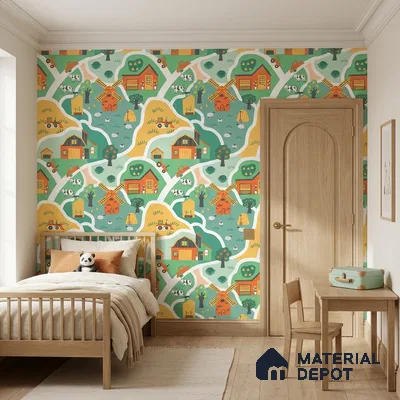 5169-1 | 4 Meter x 42 Inches Patterned Look Wallpaper - 45.94 Sq. Ft. | Minimum 15% wastage during installation