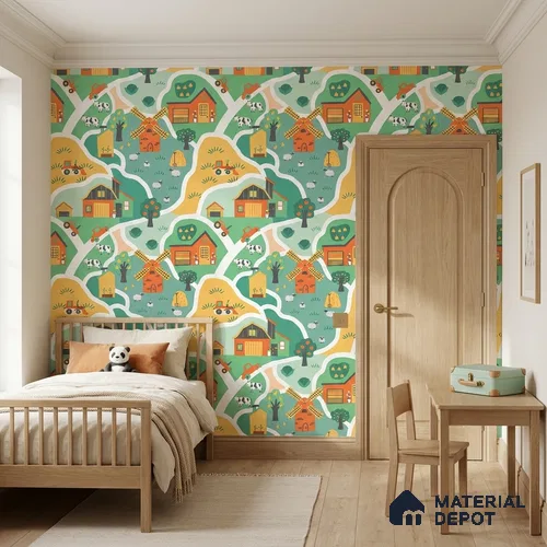 5169-1 | 4 Meter x 42 Inches Patterned Look Wallpaper - 45.94 Sq. Ft. | Minimum 15% wastage during installation