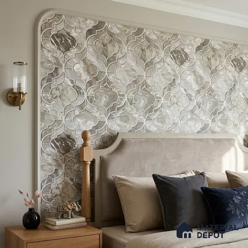 1114 | 10 Meter x 21 Inches Patterned Look Wallpaper - 57.37 Sq. Ft. | Minimum 15% wastage during installation