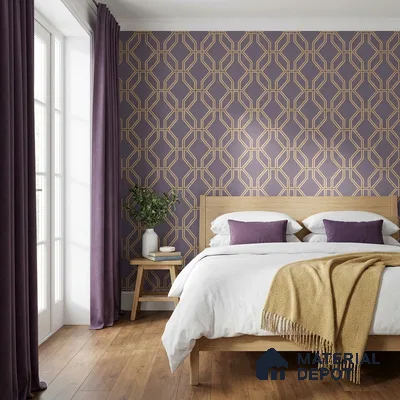 WK160-33 | 10 Meter x 21 Inches Geometric Look Wallpaper - 57.37 Sq. Ft. | Minimum 15% wastage during installation
