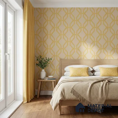 WK160-34 | 10 Meter x 21 Inches Geometric Look Wallpaper - 57.37 Sq. Ft. | Minimum 15% wastage during installation
