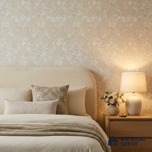81372-2 | 5 Meter x 42 Inches Damask Look Wallpaper - 57 Sq. Ft. | Minimum 15% wastage during installation