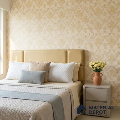 81372-1 | 5 Meter x 42 Inches Damask Look Wallpaper - 57 Sq. Ft. | Minimum 15% wastage during installation