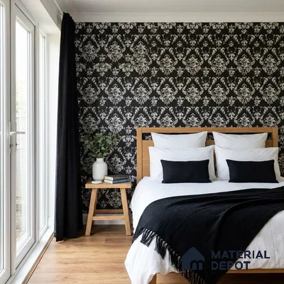 81372-3 | 5 Meter x 42 Inches Damask Look Wallpaper - 57 Sq. Ft.  | Minimum 15% wastage during installation