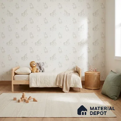 5189-1 | 4 Meter x 42 Inches Animal Print Look Wallpaper - 45.94 Sq. Ft. | Minimum 15% wastage during installation