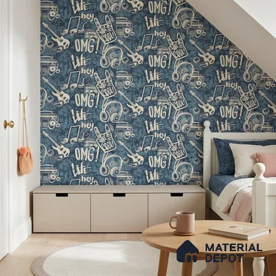 5159-2 | 4 Meter x 42 Inches Abstract Look Wallpaper - 45.94 Sq. Ft. | Minimum 15% wastage during installation