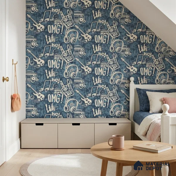 5159-2 | 4 Meter x 42 Inches Abstract Look Wallpaper - 45.94 Sq. Ft. | Minimum 15% wastage during installation