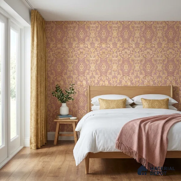 WK160-08 | 10 Meter x 21 Inches Patterned Look Wallpaper - 57.37 Sq. Ft. | Minimum 15% wastage during installation