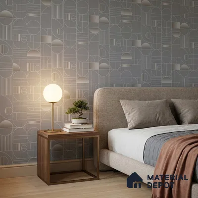 WK160-12 | 10 Meter x 21 Inches Patterned Look Wallpaper - 57.37 Sq. Ft. | Minimum 15% wastage during installation
