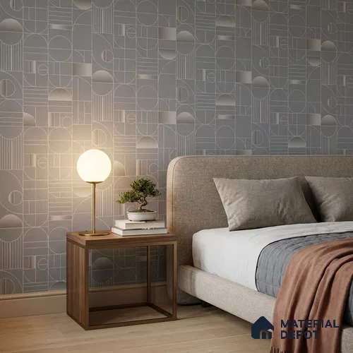 WK160-12 | 10 Meter x 21 Inches Patterned Look Wallpaper - 57.37 Sq. Ft. | Minimum 15% wastage during installation