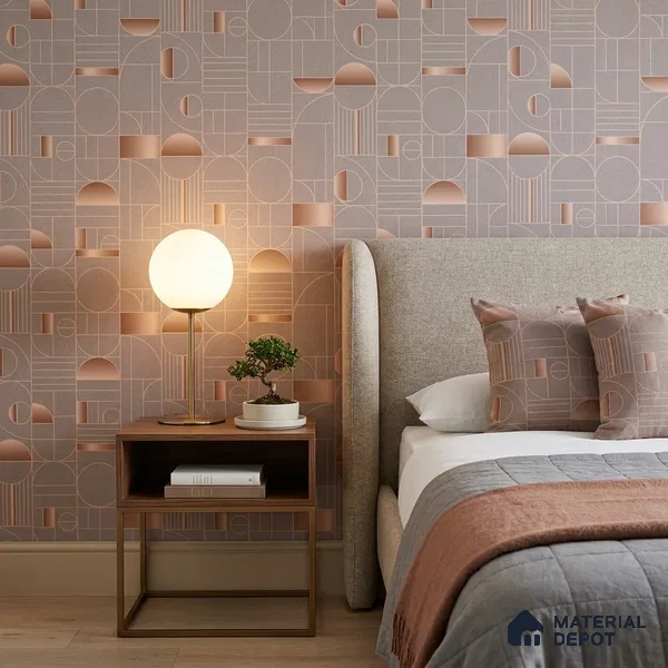 WK160-09 | 10 Meter x 21 Inches Patterned Look Wallpaper - 57.37 Sq. Ft. | Minimum 15% wastage during installation