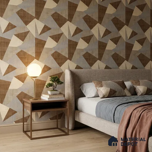 WK160-23 | 10 Meter x 21 Inches Patterned Look Wallpaper - 57.37 Sq. Ft. | Minimum 15% wastage during installation