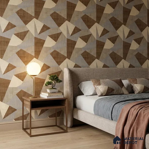 WK160-23 | 10 Meter x 21 Inches Patterned Look Wallpaper - 57.37 Sq. Ft. | Minimum 15% wastage during installation