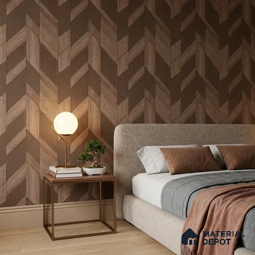 WK160-32 | 10 Meter x 21 Inches Patterned Look Wallpaper - 57.37 Sq. Ft. | Minimum 15% wastage during installation
