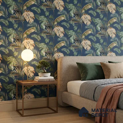 WK160-40 | 10 Meter x 21 Inches Tropical Look Wallpaper - 57.37 Sq. Ft. | Minimum 15% wastage during installation