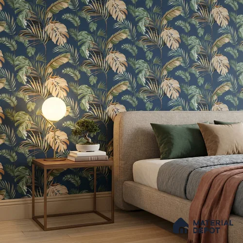 WK160-40 | 10 Meter x 21 Inches Tropical Look Wallpaper - 57.37 Sq. Ft. | Minimum 15% wastage during installation