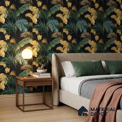 WK160-37 | 10 Meter x 21 Inches Tropical Look Wallpaper - 57.37 Sq. Ft. | Minimum 15% wastage during installation