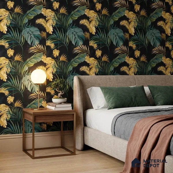 WK160-37 | 10 Meter x 21 Inches Tropical Look Wallpaper - 57.37 Sq. Ft. | Minimum 15% wastage during installation
