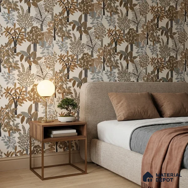WK160-49 | 10 Meter x 21 Inches Florals Look Wallpaper - 57.37 Sq. Ft. | Minimum 15% wastage during installation