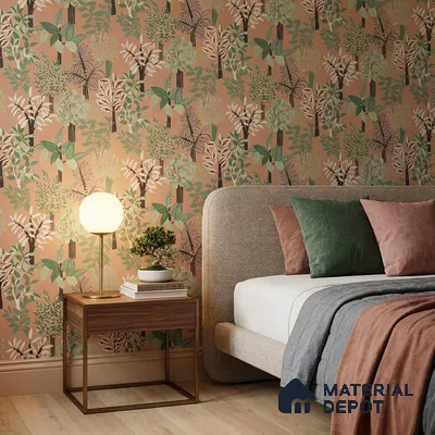 WK160-50 | 10 Meter x 21 Inches Florals Look Wallpaper - 57.37 Sq. Ft. | Minimum 15% wastage during installation