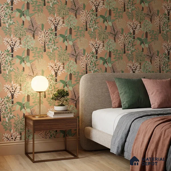 WK160-50 | 10 Meter x 21 Inches Florals Look Wallpaper - 57.37 Sq. Ft. | Minimum 15% wastage during installation