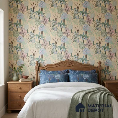 WK160-51 | 10 Meter x 21 Inches Tropical Look Wallpaper - 57.37 Sq. Ft. | Minimum 15% wastage during installation