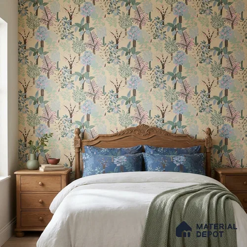 WK160-51 | 10 Meter x 21 Inches Tropical Look Wallpaper - 57.37 Sq. Ft. | Minimum 15% wastage during installation