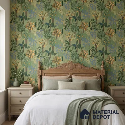 WK160-48 | 10 Meter x 21 Inches Tropical Look Wallpaper - 57.37 Sq. Ft. | Minimum 15% wastage during installation