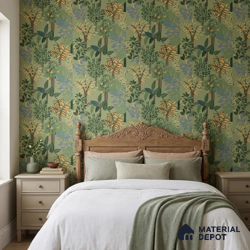 WK160-48 | 10 Meter x 21 Inches Tropical Look Wallpaper - 57.37 Sq. Ft. | Minimum 15% wastage during installation