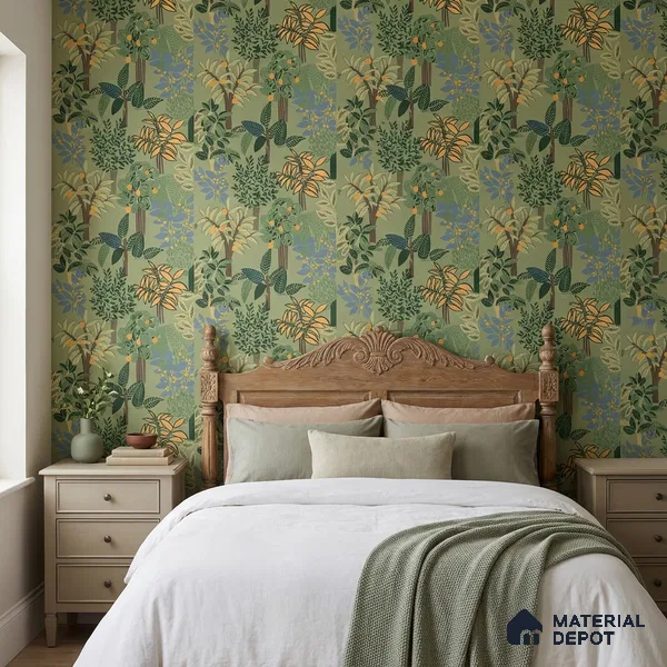 WK160-48 | 10 Meter x 21 Inches Tropical Look Wallpaper - 57.37 Sq. Ft. | Minimum 15% wastage during installation