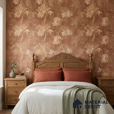 WK160-55 | 10 Meter x 21 Inches Geometric Look Wallpaper - 57.37 Sq. Ft. | Minimum 15% wastage during installation