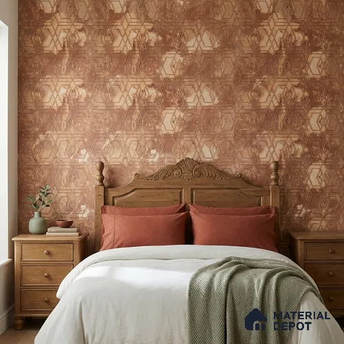 WK160-55 | 10 Meter x 21 Inches Geometric Look Wallpaper - 57.37 Sq. Ft. | Minimum 15% wastage during installation