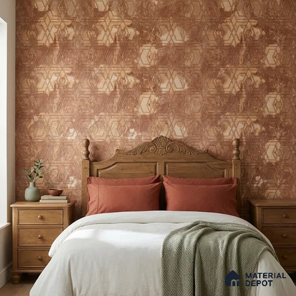 WK160-55 | 10 Meter x 21 Inches Geometric Look Wallpaper - 57.37 Sq. Ft. | Minimum 15% wastage during installation
