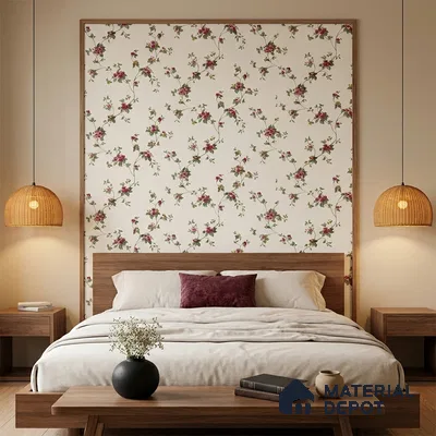 170-37 | 9.6 Meter x 20.87 Inches Florals Look Wallpaper - 54.77 Sq. Ft. | Minimum 15% wastage during installation