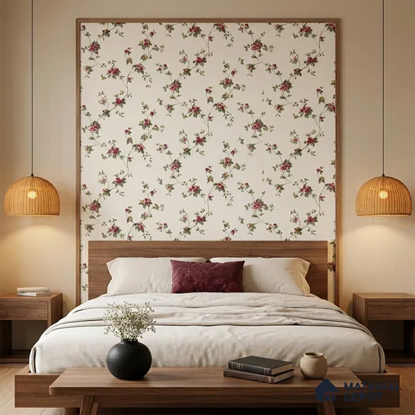 170-37 | 9.6 Meter x 20.87 Inches Florals Look Wallpaper - 54.77 Sq. Ft. | Minimum 15% wastage during installation