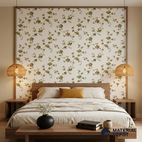 170-38 | 9.6 Meter x 20.87 Inches Florals Look Wallpaper - 54.77 Sq. Ft. | Minimum 15% wastage during installation