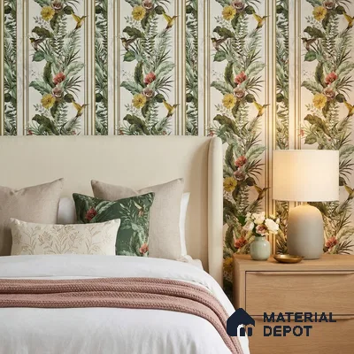 170-30 | 9.6 Meter x 20.87 Inches Florals Look Wallpaper - 54.77 Sq. Ft. | Minimum 15% wastage during installation
