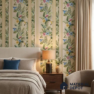 170-31 | 9.6 Meter x 20.87 Inches Florals Look Wallpaper - 54.77 Sq. Ft. | Minimum 15% wastage during installation