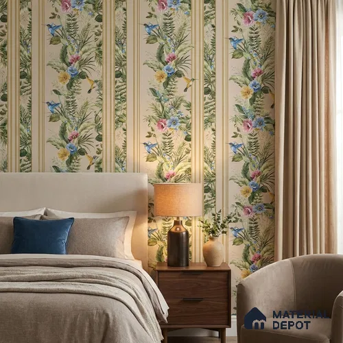 170-31 | 9.6 Meter x 20.87 Inches Florals Look Wallpaper - 54.77 Sq. Ft. | Minimum 15% wastage during installation