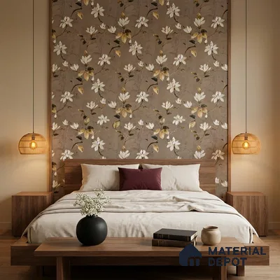 170-28 | 9.6 Meter x 20.87 Inches Florals Look Wallpaper - 54.77 Sq. Ft. | Minimum 15% wastage during installation