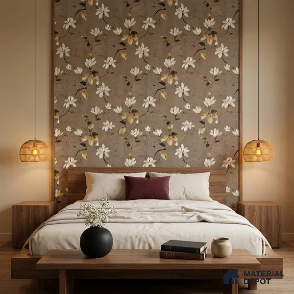 170-28 | 9.6 Meter x 20.87 Inches Florals Look Wallpaper - 54.77 Sq. Ft. | Minimum 15% wastage during installation