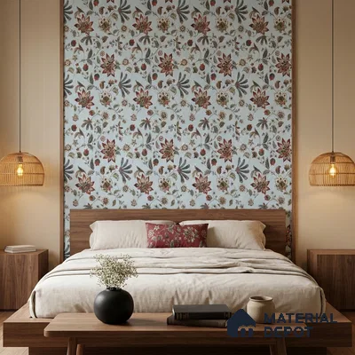 170-13 | 9.6 Meter x 20.87 Inches Florals Look Wallpaper - 54.77 Sq. Ft. | Minimum 15% wastage during installation
