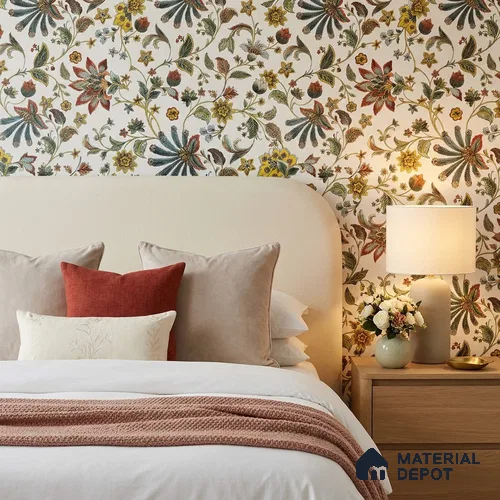 170-14 | 9.6 Meter x 20.87 Inches Florals Look Wallpaper - 54.77 Sq. Ft. | Minimum 15% wastage during installation