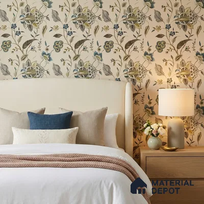 170-21 | 9.6 Meter x 20.87 Inches Florals Look Wallpaper - 54.77 Sq. Ft. | Minimum 15% wastage during installation