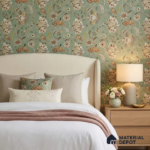 170-24 | 9.6 Meter x 20.87 Inches Florals Look Wallpaper - 54.77 Sq. Ft. | Minimum 15% wastage during installation
